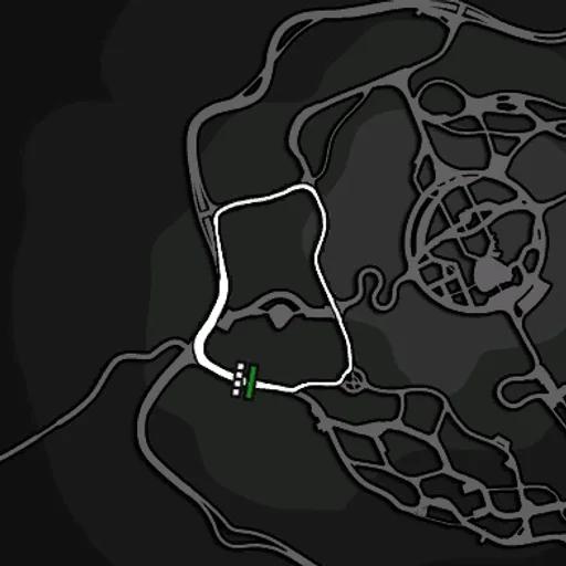 Bản đồ đường đua Lap Knockout Hickley Field